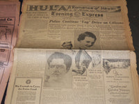 1928 FEBRUARY 16 LOS ANGELES EVENING EXPRESS NEWSPAPER EDDIE FOY DEAD - NP 748