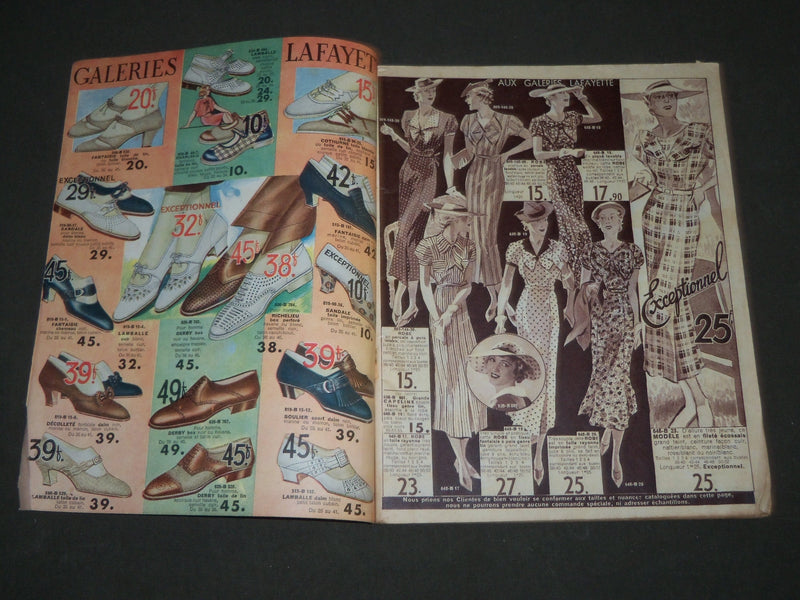 1936 SUMMER AUX GALERIES LAFAYETTE L'ÉLÉGANCE ESTIVALE FRENCH CATALOGUE- FR 1057