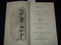 1855 LEICESTER ACADEMY FESTIVAL ADDRESS BY REV. ALONZO HILL - SHEPARD - K 3111