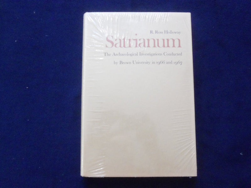 1970 SATRIANUM ARCHAELOGICAL INVEST. HARDCOVER BOOK BY R. ROSS HOLLOWAY- KD 8814
