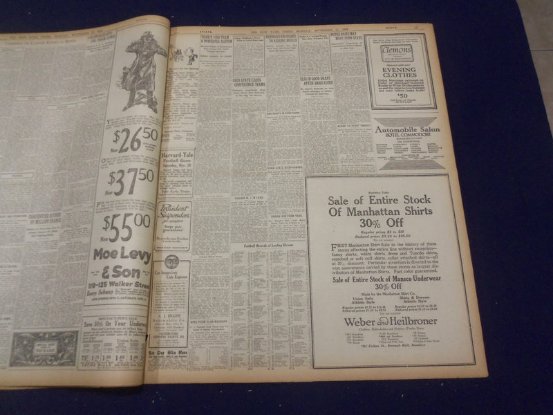 1920 NOV 15 NEW YORK TIMES- 30,000 KILLED IN BATTLE-MOVIE THEATRE PANIC- NT 8455