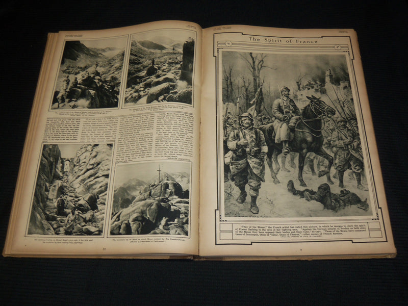 1916 FEB-AUG EUROPEAN WAR PICTORIAL BOOK - NEW YORK TIMES - R 711C
