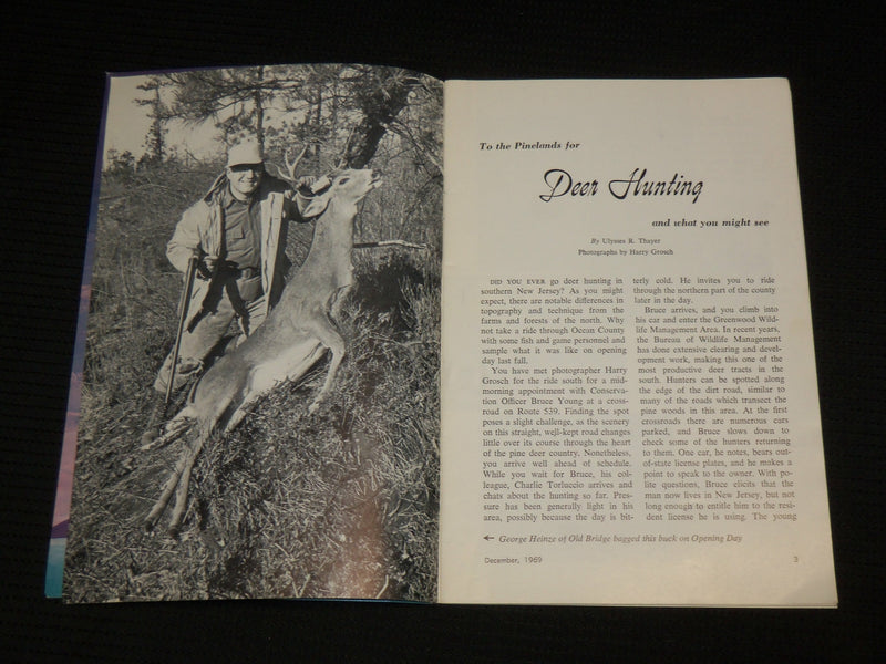 1969 DECEMBER NEW JERSEY OUTDOORS MAGAZINE - NICE PHOTOS - J 6895