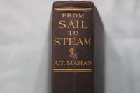 1907 FROM SAIL TO STREAM HARDCOVER BOOK BY A.T. MAHAN - KD 9628
