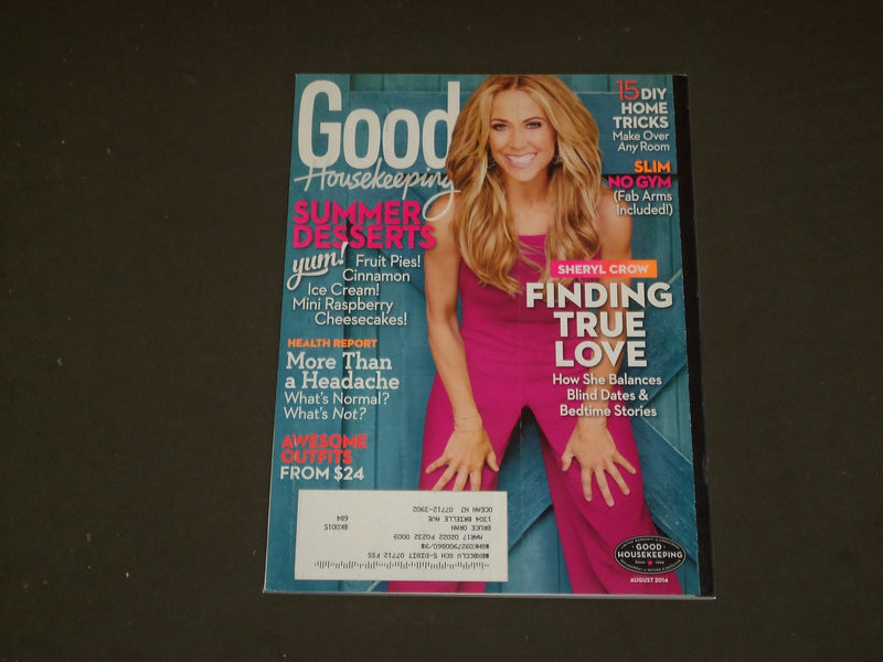 2014 AUGUST GOOD HOUSEKEEPING MAGAZINE - SHERYL CROW COVER - B 3955