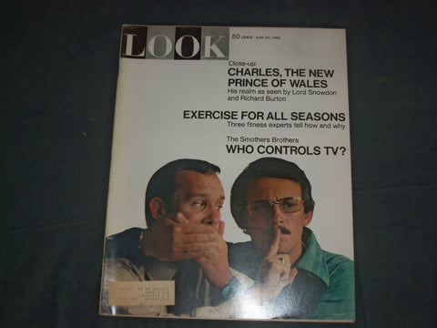 1969 JUNE 24 LOOK MAGAZINE - THE SMOTHERS BROTHERS - LK 71