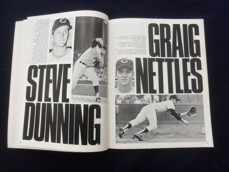 1971 CLEVELAND INDIANS YEARBOOK - RAY FOSSE - GRAIG NETTLES - SP 6118X