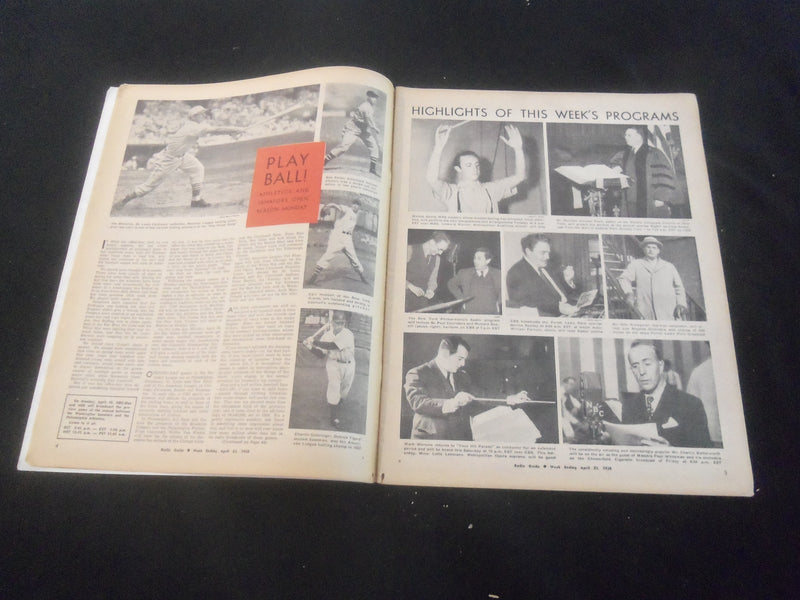 1938 APRIL 23 RADIO GUIDE MAGAZINE - HAL KEMP COVER - SP 9517M