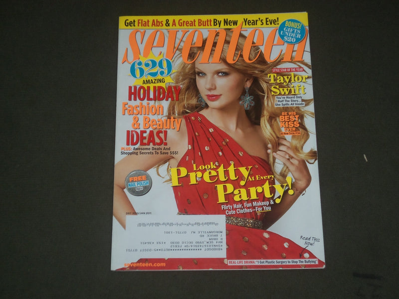 2010 DECEMBER / 2011 JANUARY SEVENTEEN MAGAZINE - TAYLOR SWIFT COVER - B 1724