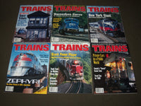 1968-1996 TRAINS MAGAZINE LOT OF 29 - RAILROADING - GREAT COVERS - O 211