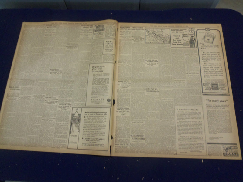 1918 FEBRUARY 4 NEW YORK TIMES - AMERICANS HOLD ON THE LORRAINE FRONT - NT 8230