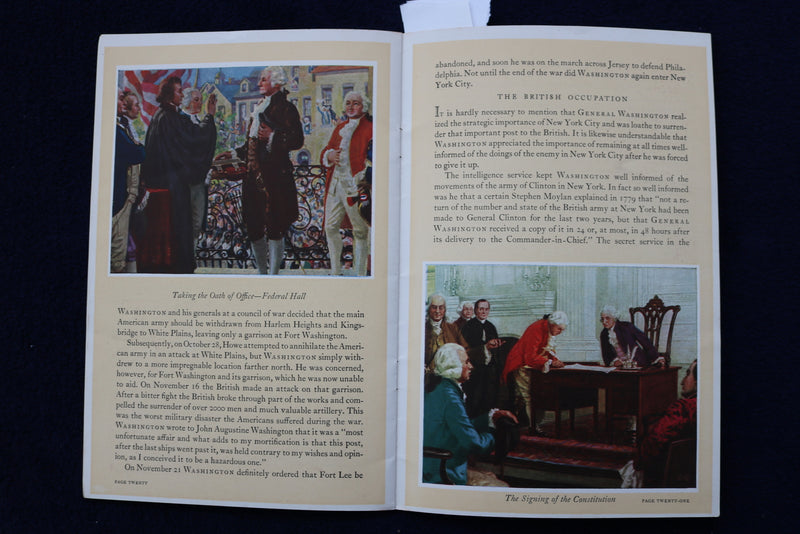 1932 GEORGE WASHINGTON BICENTENNIAL BOOOK - SOFTCOVER - NYC - K 773