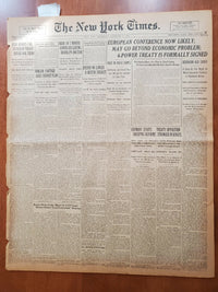 1921 DECEMBER 14 NEW YORK TIMES - FOUR-POWER TREATY FORMALLY SIGNED - NT 8042