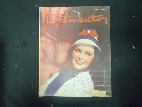 1936 FEBRUARY DELINEATOR MAGAZINE - GREAT COVER, STORIES AND ADS - ST 3794