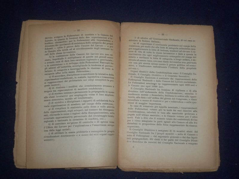 1922 JANUARY I PROBLEMI DEL LAVORO - PERIODICO POLICTICA - ITALIAN TEXT - J 6452