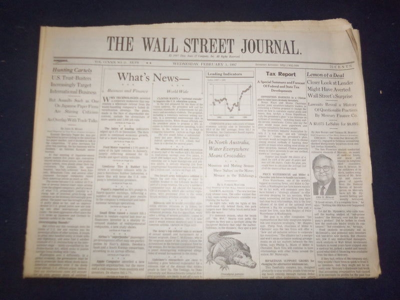 1997 FEB 5 THE WALL STREET JOURNAL - LEMON OF A DEAL - HUNTING CARTELS - WJ 63