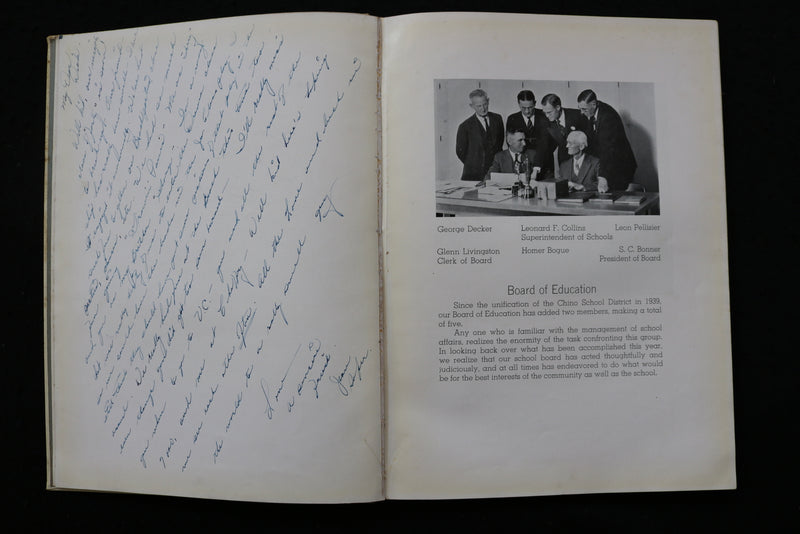 1940 EL CHASQUI CHINO HIGH SCHOOL YEARBOOK - CHINO, CALIFORNIA - YB 3512