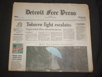 1996 APRIL 24 DETROIT FREE PRESS NEWSPAPER - TOBACCO FIGHT ESCALATES - NP 7617