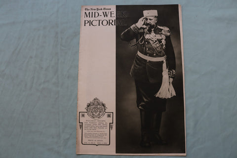 1915 NOV 4 NEW YORK TIMES MID-WEEK PICTORIAL - BULGARIA CZAR FERDINAND - NP 9153