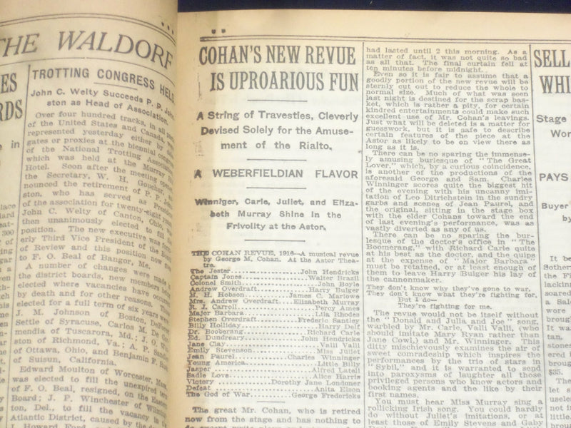 1916 FEB 10 NEW YORK TIMES - NATIONAL BASEBALL LEAGUE 40TH ANNIVERSARY- NT 9031