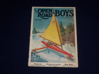 1937 FEBRUARY OPEN ROAD FOR BOYS MAGAZINE - CIRCLES ON THE ICE - SP 5409