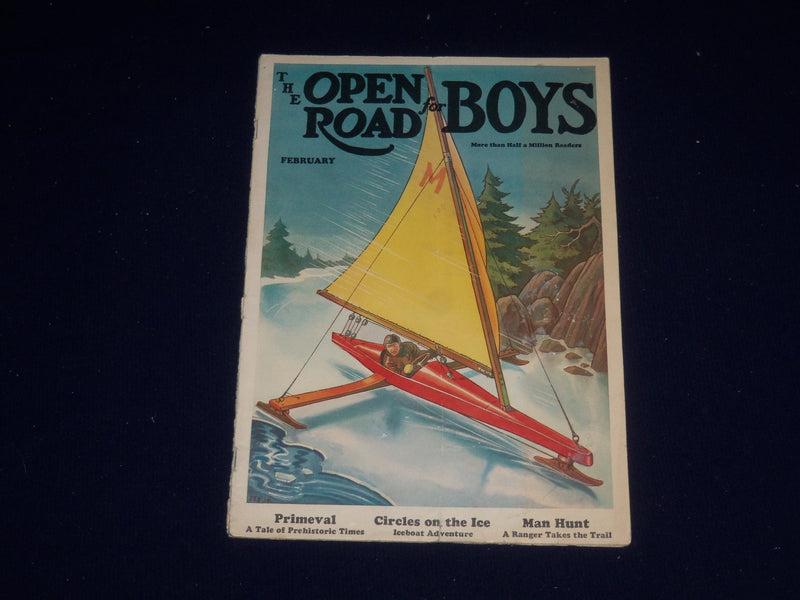 1937 FEBRUARY OPEN ROAD FOR BOYS MAGAZINE - CIRCLES ON THE ICE - SP 5409
