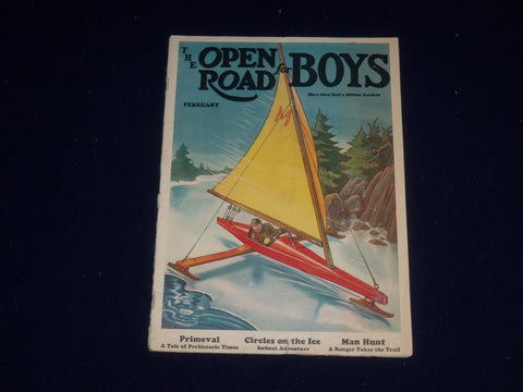 1937 FEBRUARY OPEN ROAD FOR BOYS MAGAZINE - CIRCLES ON THE ICE - SP 5409