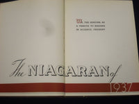 1937 THE NIAGARAN NIAGARA UNIVERSITY YEARBOOK - NEW YORK - GREAT PHOTOS - YB 134