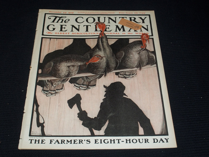 1919 NOVEMBER 29 THE COUNTRY GENTLEMAN MAGAZINE ILLUSTRATED COVER ART - E 2913