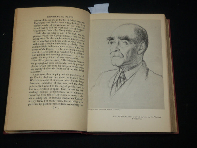 1935 PROPHETS AND POETS HARDCOVER BOOK BY ANDRE MAUROIS - FIRST EDITION- KD 6551