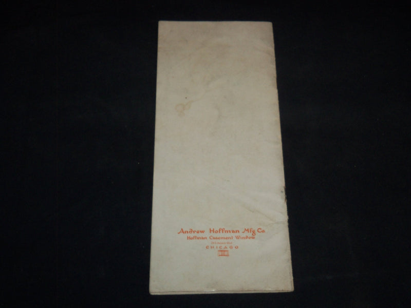 1920'S HOFFMAN CASEMENT WINDOW CATALOG - COMPLETE VENTILATION - J 9152
