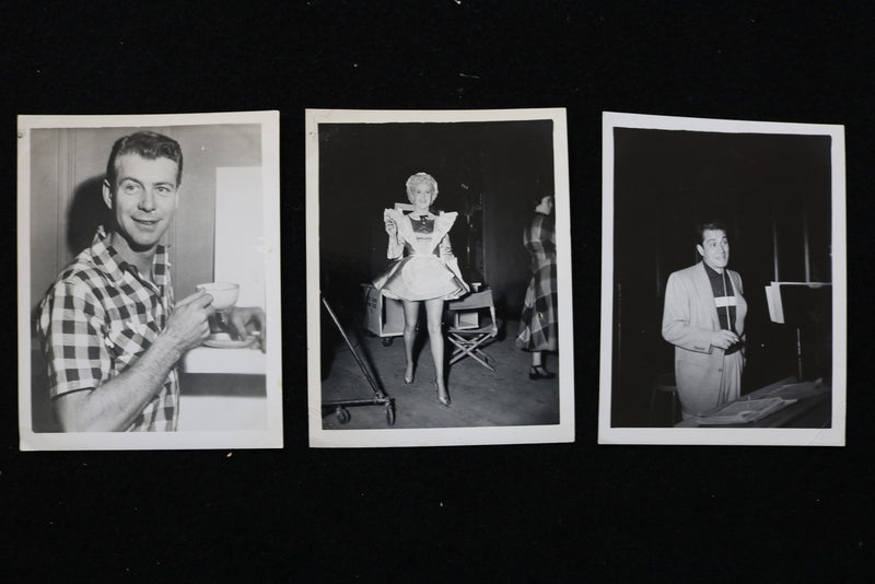 1950'S BETTY GRABLE - PERRY COMO - GENE NELSON PHOTOGRAPHS - LOT OF 3 - K 2856