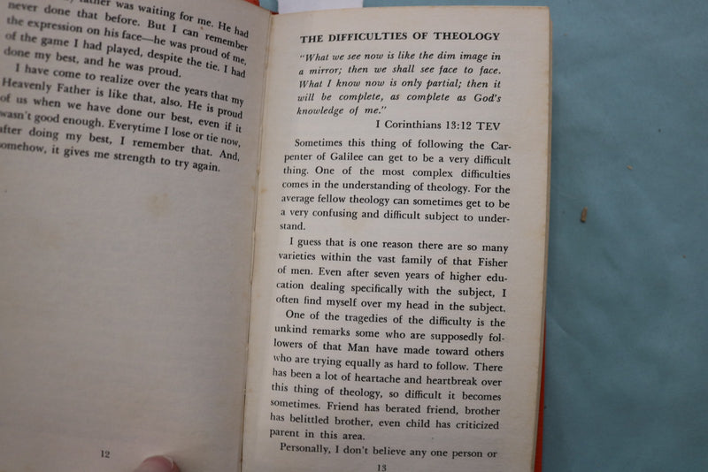 1975 LIVING THOUGHTS HARDCOVER BOOK WRITTEN & SIGNED BY DONALD WILDMON - K 3331
