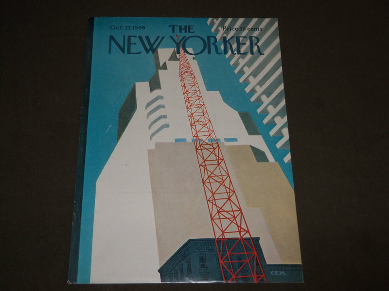 1966 OCTOBER 22 NEW YORKER MAGAZINE FRONT COVER ONLY - GREAT ART FOR FRAMING