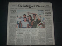 2019 AUGUST 8 NEW YORK TIMES - PRESIDENT USES A DAY OF HEALING TO STOKE DISCORD