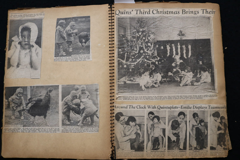 DIONNE QUINTUPLETS SCRAPBOOK, LOADED - E 24907