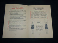 1936 KEEPING FIT THROUGH EXERCISES SOFTCOVER BOOK - ILLUSTRATED - J 6805