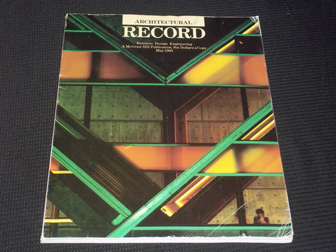 1983 MAY ARCHITECTURAL RECORD MAGAZINE - HULT CENTER OREGON COVER - E 4021