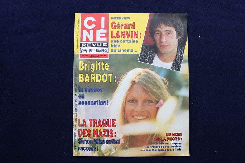1984 OCTOBER 18 CINE REVUE MAGAZINE - BRIGITTE BARDOT COVER - E 11946