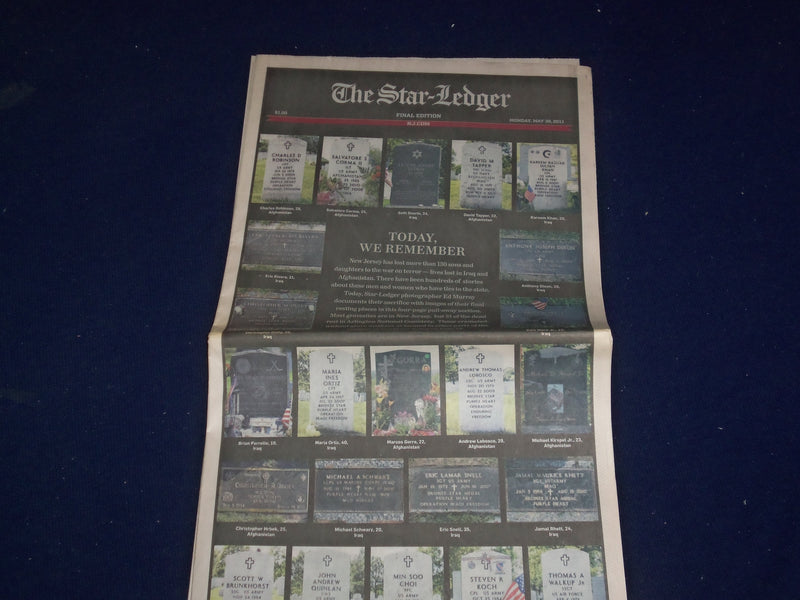 2011 MAY 30 THE NEWARK STAR-LEDGER-130 MEN/WOMEN KILLED IN WAR ON TERROR-NP 3084
