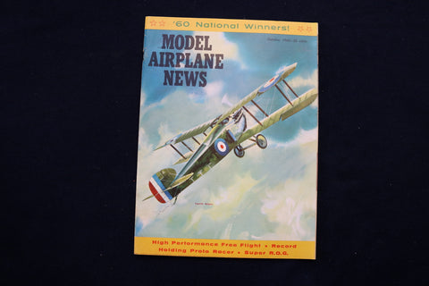1960 OCTOBER MODEL AIRPLANE NEWS MAGAZINE - SOPWITH DOLPHIN COVER - E 11557