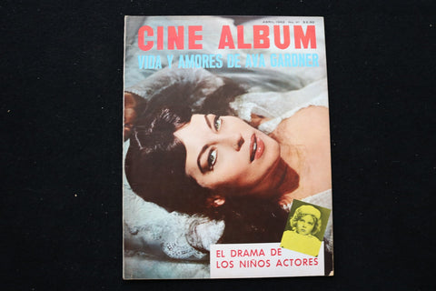 1962 APRIL CINE ALBUM MAGAZINE - AVA GARDNER COVER - E 25344