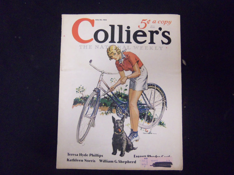 1933 JULY 29 COLLIER'S MAGAZINE - GREAT ILLUSTRATIONS, ARTICLES & ADS - ST 3610