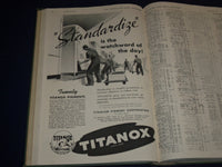 1941 OIL PAINT & DRUG REPORTER MAGAZINE BOUND VOL LOT OF 4 - GREAT ADS - KD 1221