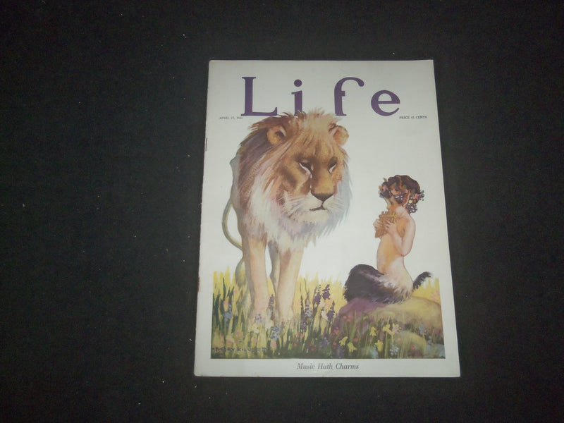 1922 APRIL 27 LIFE MAGAZINE - MUSIC HATH CHARMS - L 772L