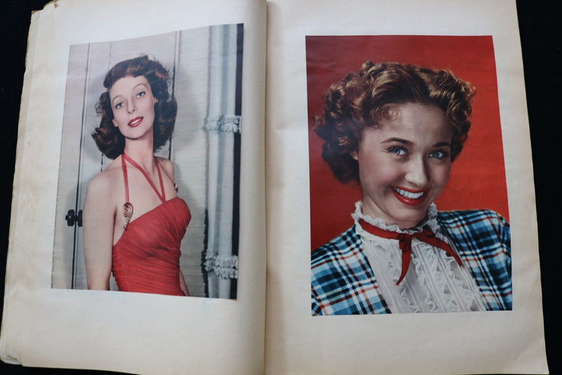 1950'S MOVIE STARS SCRAPBOOK - SHIRLEY TEMPLE - BARBARA STANWYCK - E 24944