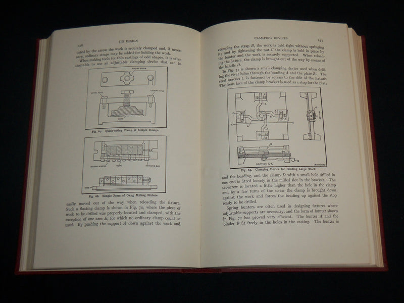 1937 JIG AND FIXTURE DESIGN HARDCOVER BOOK BY FRANKLIN D. JONES - KD 7058