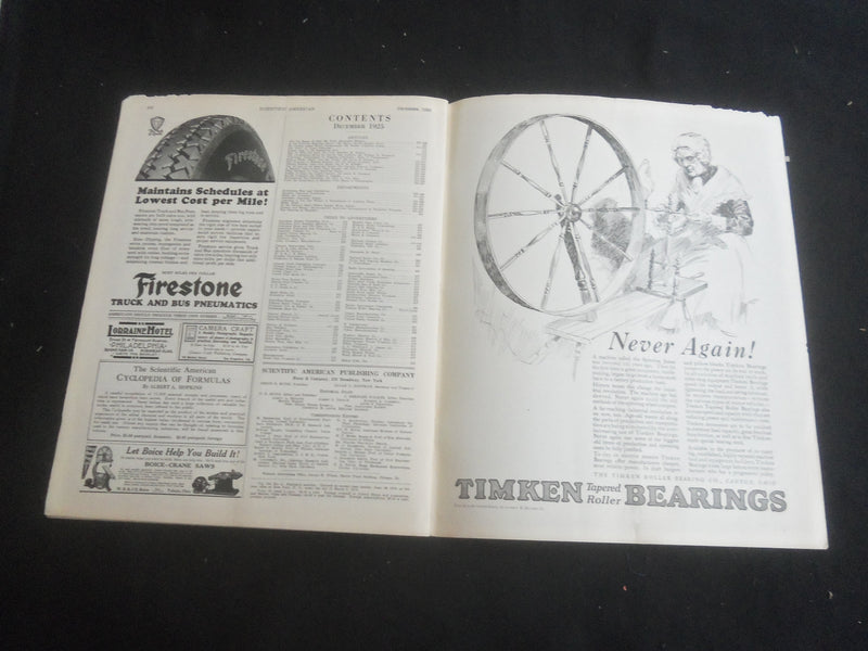 1925 DECEMBER SCIENTIFIC AMERICAN MAGAZINE - THE LAST LAP - B 5535U