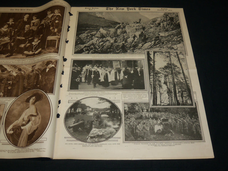 1916 JANUARY 2 NEW YORK TIMES ROTO PICTURE SECTION - CAPTAIN RODMAN - NT 8978
