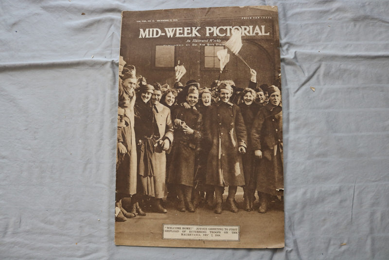 1918 DEC 12 MID-WEEK PICTORIAL MAGAZINE SECTION - WELCOME HOME - NP 9244